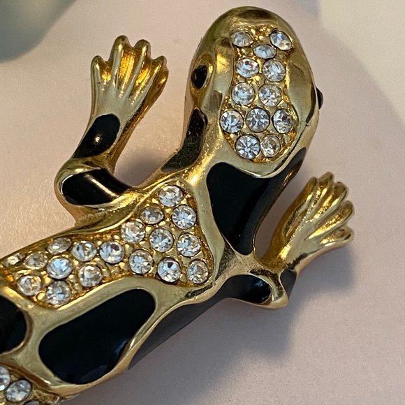 Vintage Signed Christian Dior - Germany Gecko Pin